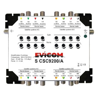 Amplificateur de tête cascadable 8 polarisations