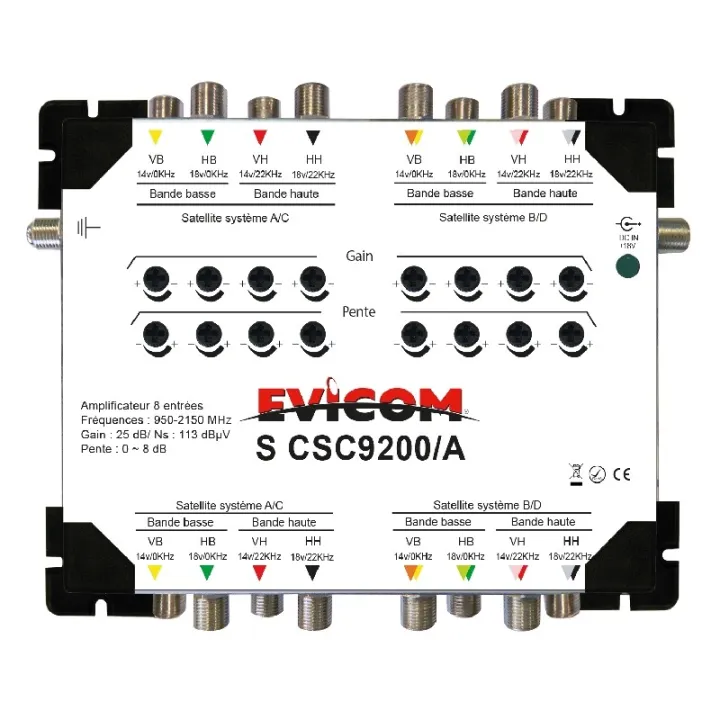 Amplificateur De Tête Cascadable 8 Polarisations