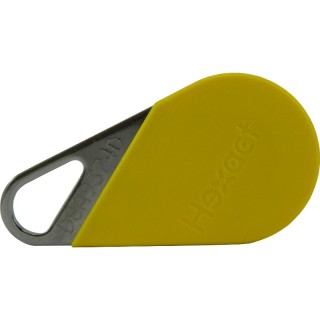 Badge de proximité jaune MIFAIRE 13.56 MHz (HEXACT)*