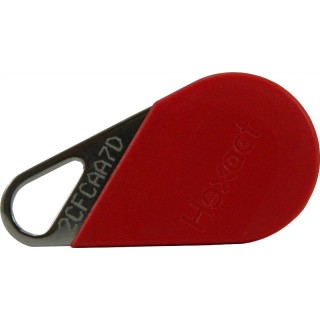 Badge de proximité rouge MIFAIRE 13.56 MHz (HEXACT)*