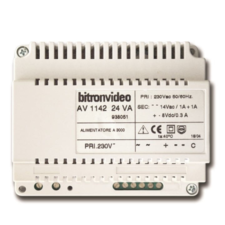 Alimentation 8,5 Vcc/12 Vca Avec Générateur D?Appel Électronique, 5 Din