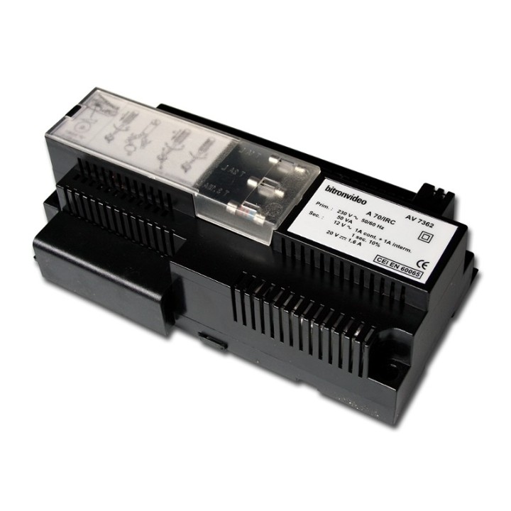 Alimentation Modulaire À Double Sortie 20 Vcc/12 Vca, 12 Modules Din