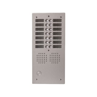 Platine Aluminium Haut-Risque Audio 2 Rangées 14 Boutons