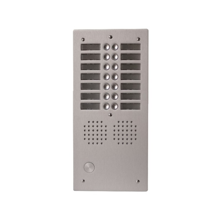 Platine Aluminium Haut-Risque Audio 2 Rangées 14 Boutons