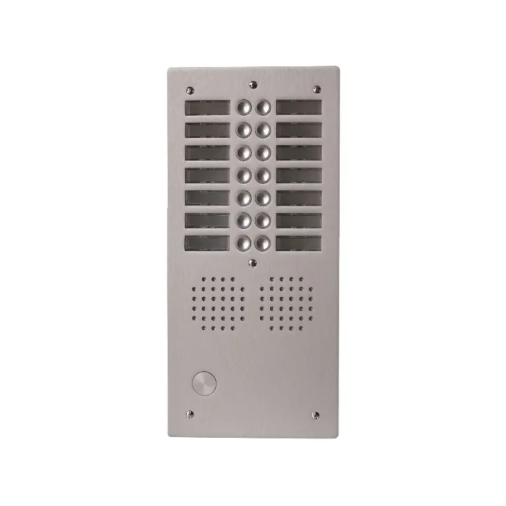 Platine Aluminium Haut-Risque Audio 2 Rangée 14 Bouton