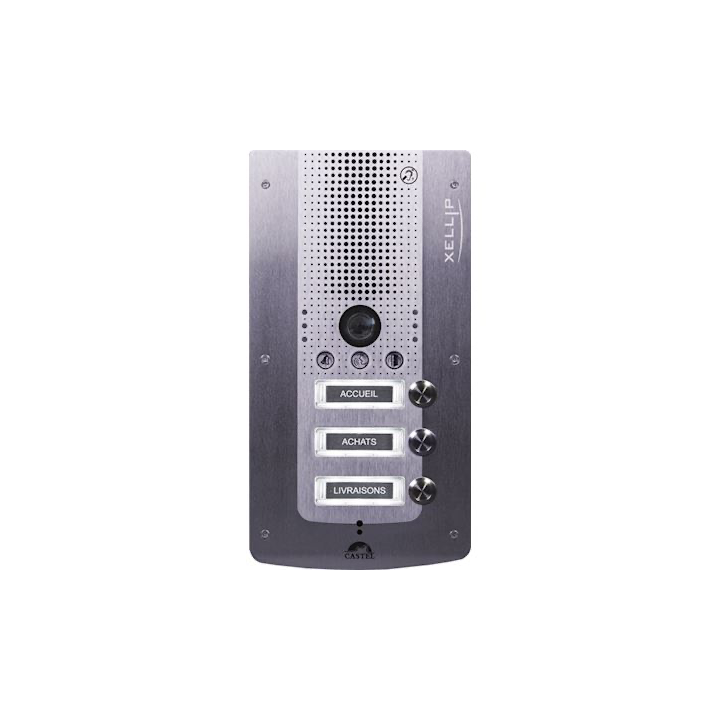Portier Audio Video Full Ip/Sip 3 Boutons D'Appel Conforme Loi H