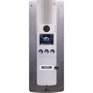 Portier Audio Video Full Ip/Sip À Défilement De Noms Et 1 Bouton