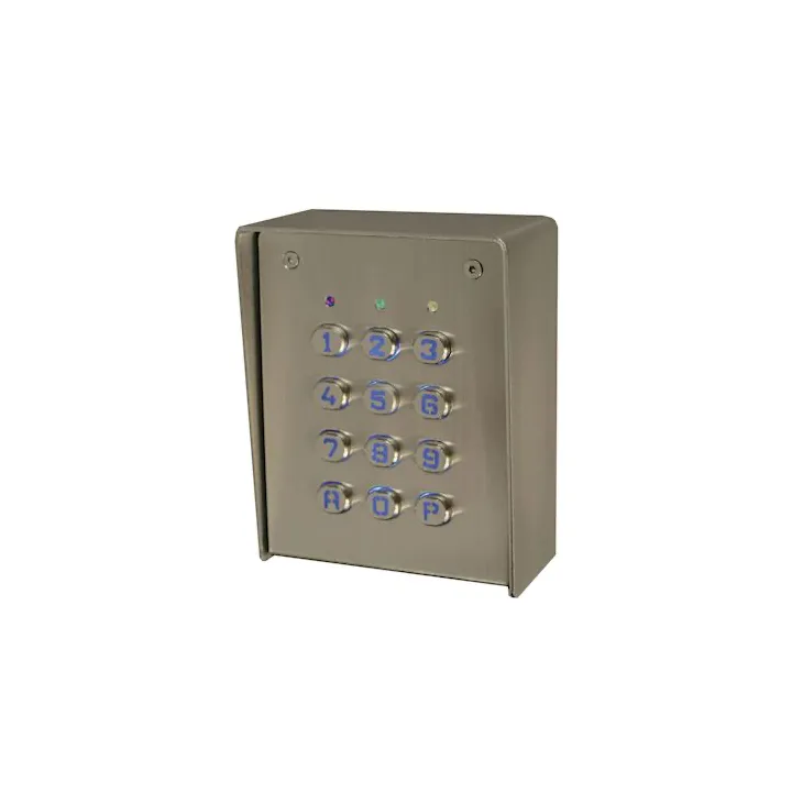 Clavier 4 Relais 28 Codes, Touches Métalliques, Boîtier Inox