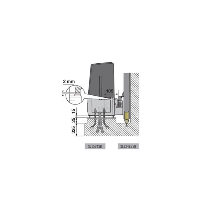 OPERATEUR 24V POUR PORTAIL COULISSANT JUSQU'A1500KGS*