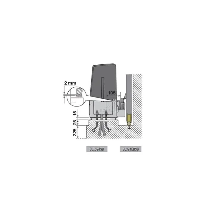 Moteur Coulissant 1500Kg 24V Sl1524 Cardin