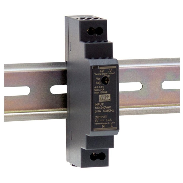 ALIM RAIL DIN 15W   I MOD. VE: 85-264VAC VS : 12V / 1,25A*