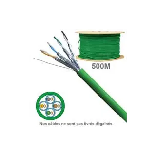 Câble Cat6A Uftp Lszh 1X4P 100 Ohms Awg23 Touret 500M (Prix Au M)