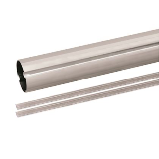 Lisse À Section Tubulaire En Alumètrepeint Blanc Avec Profilé