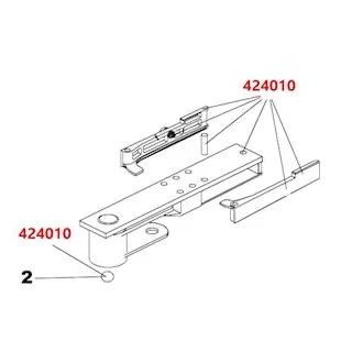 BRAS ET DEBRAYAGE MOTEUR 770.  Il comprend le bras, poignées, bille.