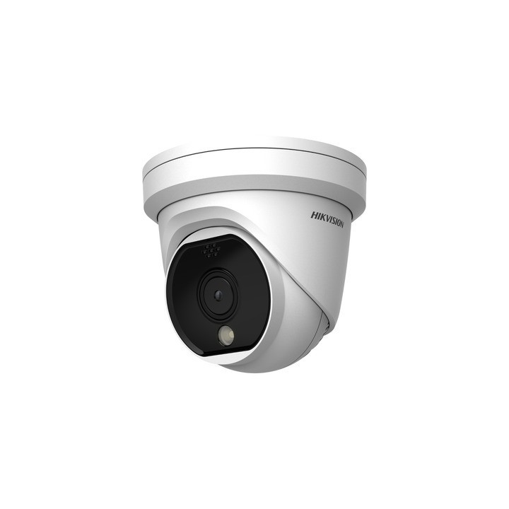 Caméra tourelle thermique réseau avec détection incendie, alarme audio/visuelle et analyse comportementale intelligente.
 (DS-2T