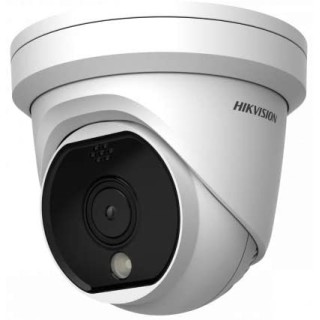 Caméra tourelle thermique 160 × 120 avec détection incendie, alarme intégrée et analyse intelligente longue portée. (DS-2TD1117-