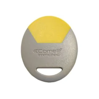 Badge électronique de proximité de couleur jaune, destiné aux utilisateurs ou