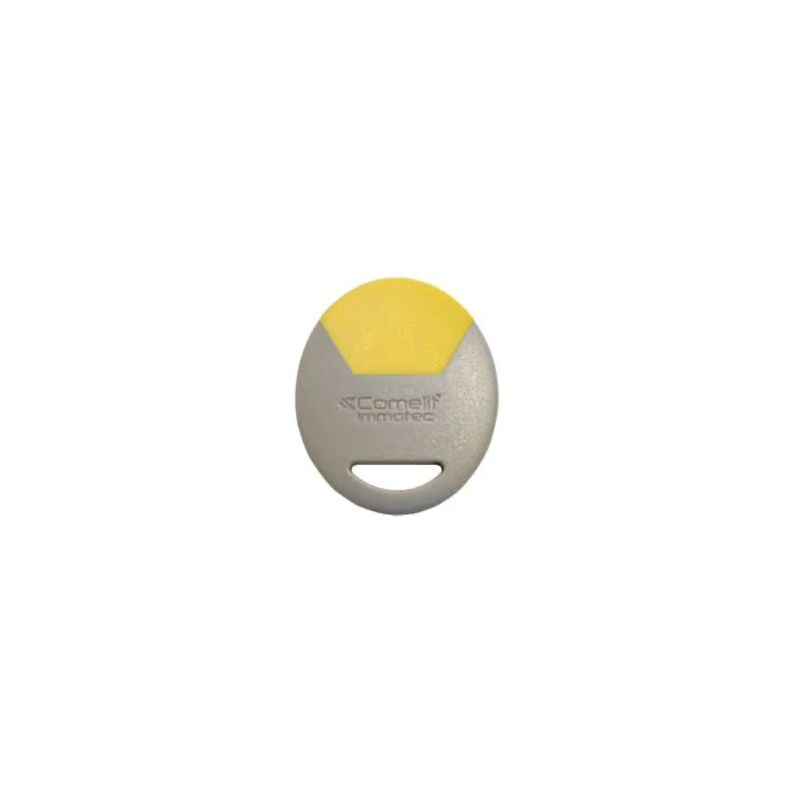 Badge électronique de proximité de couleur jaune, destiné aux utilisateurs ou