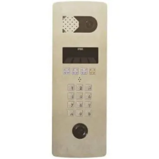 Platine Vidéo À Défilement 2Voice 2 Lignes Perçage T25 - Inox Poteau Technique