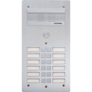 Platine De Rue Série 300 Audio Façade Alu 4Mm 12 Appels