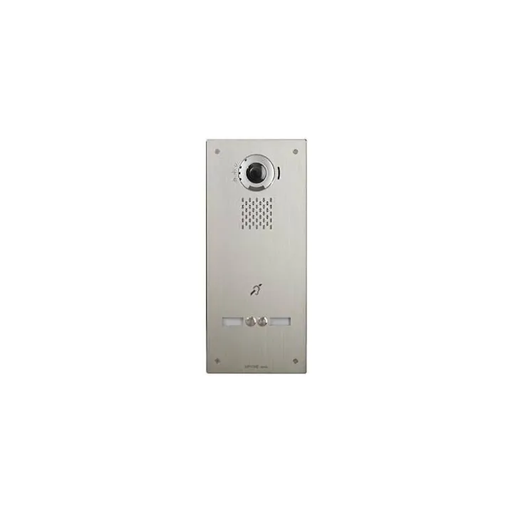 Platine Vidéo Ip Enc. Inox, 2 Bp, Sip & Onvif, Pictos, S. Vocale & B. Magnétique