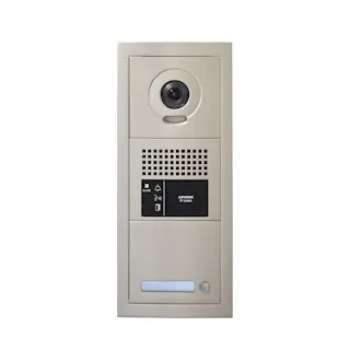 Platine Vidéo Modulaire 1 Bouton D'Appel, 2 Modules, San Boucle Magnétique