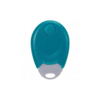 Badge Mifare Format Clé Turquoise Pastille Blanche Non Formaté