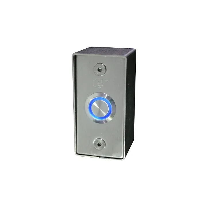 Bouton Poussoir Inox ,No/Nf, Avec Anneau Lumineux