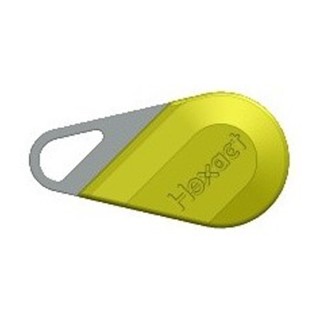 CLE badge HEXACT    V270-0454-XX  JAUNE