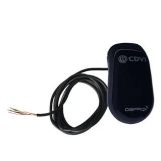 Lecteur proximité 125KHz nano noir - Électronique résinée - précâblé 2m 
