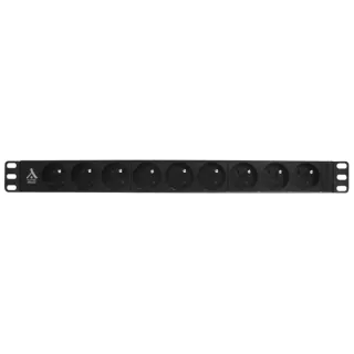 Bandeau 19' 1U, 9 Prises Sans Interrupteur Avec Cordon Lg:1.95M