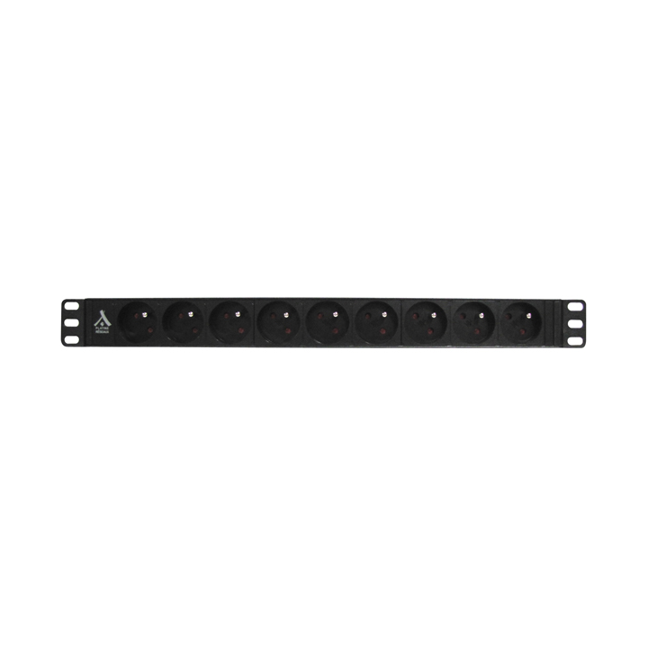 BANDEAU 19" 1U - 9 PRISES Sans Interrupteur+CORDON LG 1.95M"*