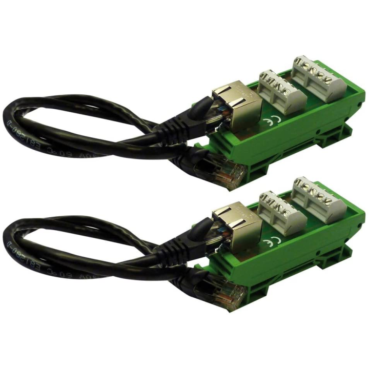 Connecteur  RJ sur bornier pour raccord. câbles type LY/SYT