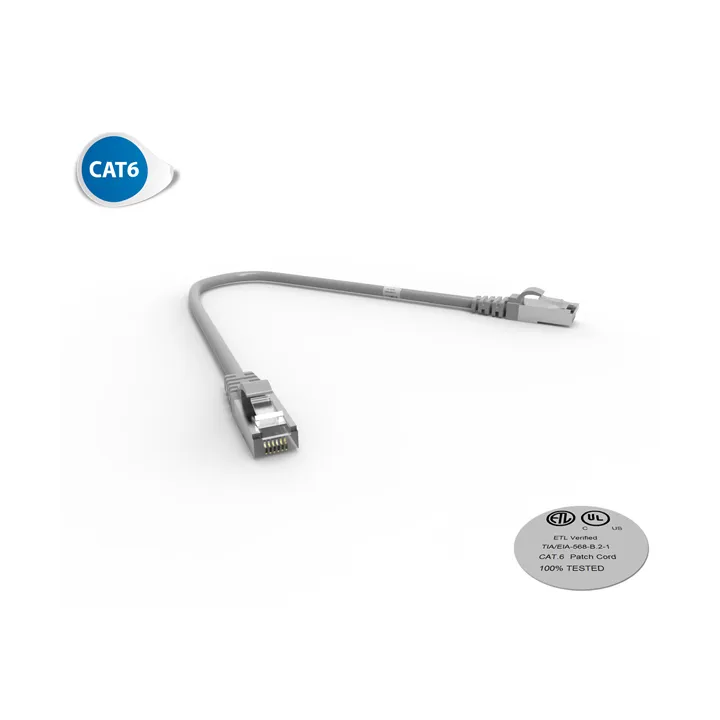 Cordon Rj45 Cat6 Futp 100Ohms Lsoh Surmoule Gris Lg 0.3M