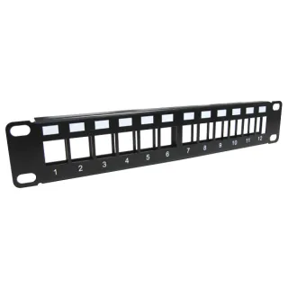 Panneau De Brassage 10'' Keystone 12 Ports