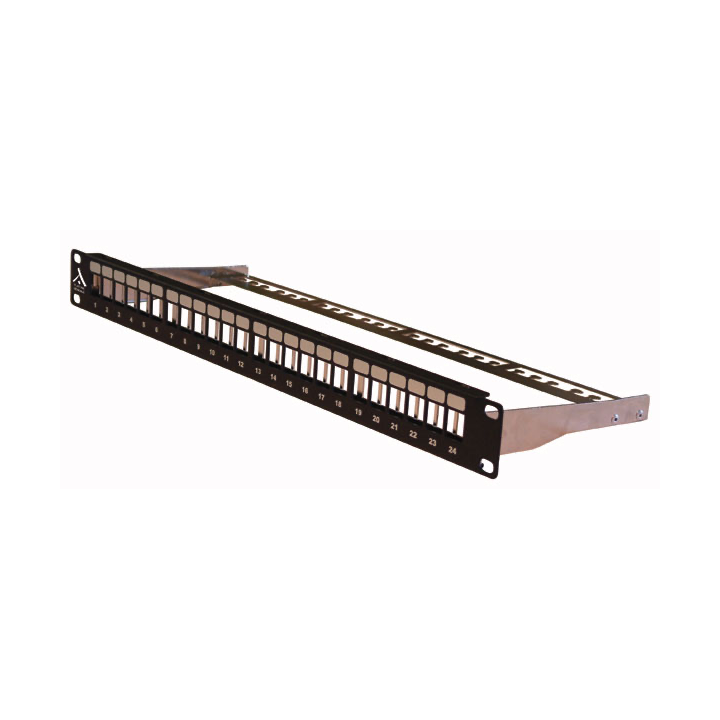 PANNEAU NON EQUIPE 24 PORTS FTP A ACCROCHE KEYSTONE 1U*