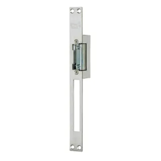 Gâche Symétrique À Rupture 12Vdc 67Mm + Têtière Inox
