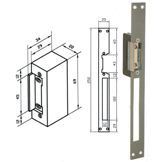 Mécanisme C pour Beugnot C 12 V AC/DC