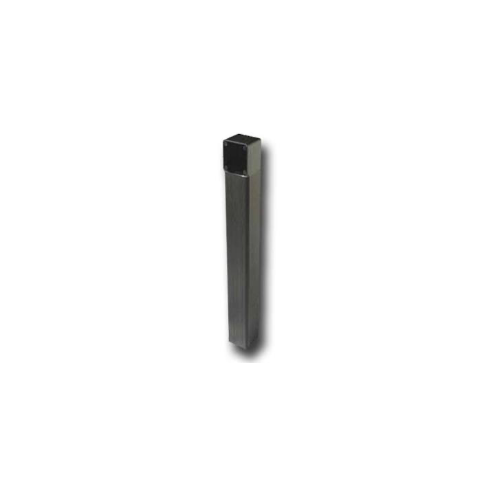 Colonnette en aluminium anodisé noir H:0,5m