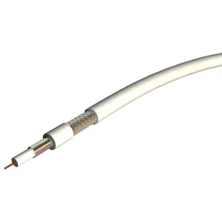 Câble Coax Cu/Ph 75Ohm Pvc Blanc