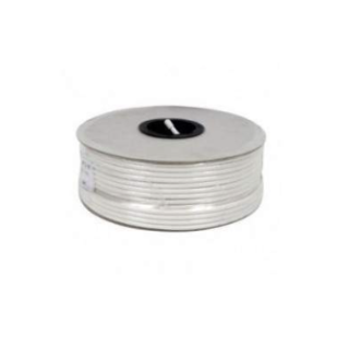 Câble Coaxial Antenne Cu/Ph 17Db Class A Triple Ecran Pvc Blanc Bp100M