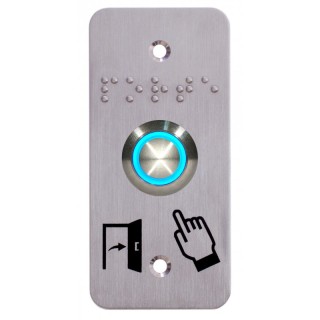 BOUTON POUSSOIR2 LUMINEUX BORNIERS A VIS + PLAQUE ETROITE*