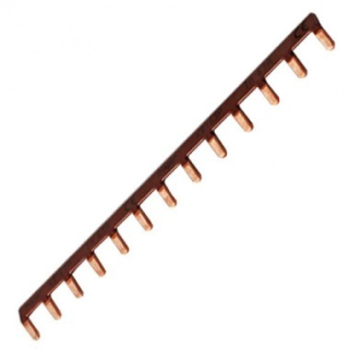 Barre de pontage 1P 63A languette 10mm² marron 18M