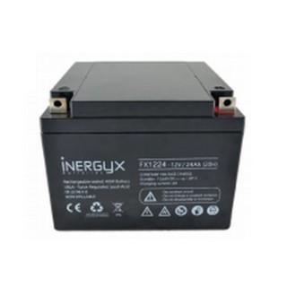 Batterie Rechargeable Vrla 12V / 24 Ah - Bac Fr Ul94 V-0 - 165 X 177 X 126 Mm