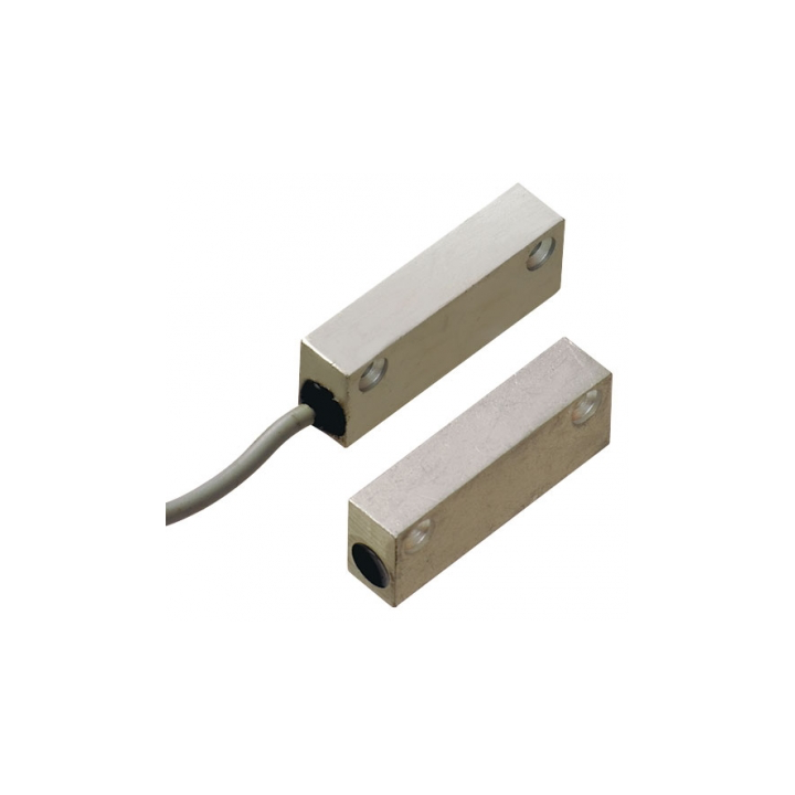 CONTACT MAGNET RECTANGULAIRE ALU AP NO+AP (4 FILS) CABLE 3M