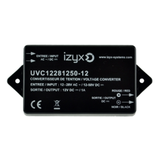 Convertisseur De Tension Entree 12-28V Ac Ou 12-50V Dc/Sortie 12V Dc/1A