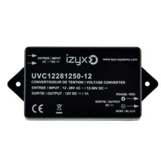 Convertisseur De Tension Entree 12-28V Ac Ou 12-50V Dc/Sortie 12V Dc/1A