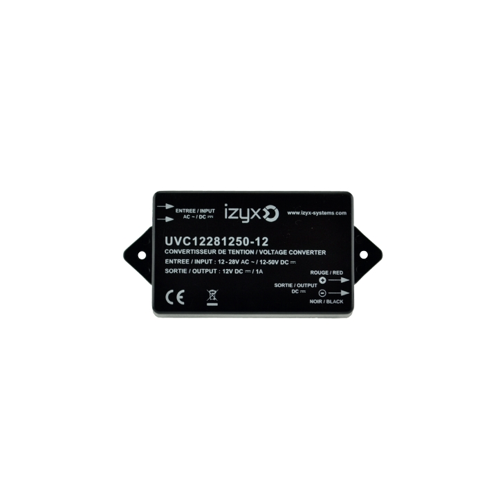 Convertisseur De Tension Entree 12-28V Ac Ou 12-50V Dc/Sortie 12V Dc/1A