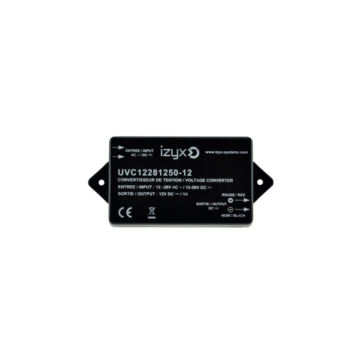 Convertisseur De Tension Entree 12-28V Ac Ou 12-50V Dc/Sortie 12V Dc/1A
