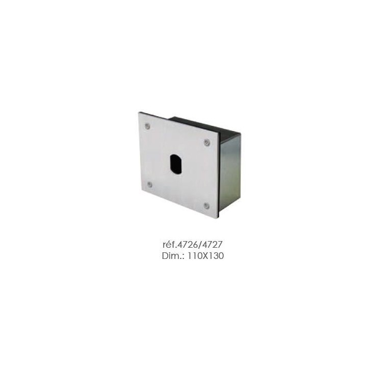 PLATINE INOX POUR LECTEUR VIGIK